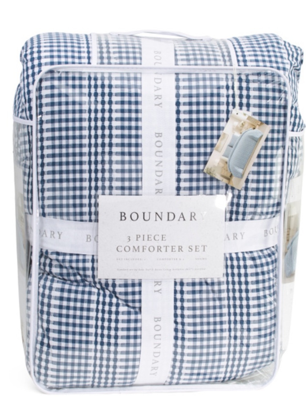 Boundary Comforter Set - Gingham (3-Piece)